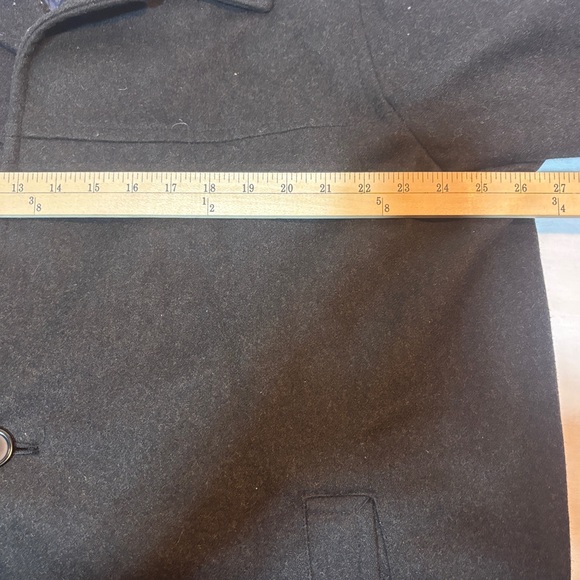 Tommy Hilfiger Men's Wool Blend Classic 2 Button Overcoat Jacket Black Sz 2XL - Picture 6 of 10